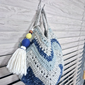 뜨개가방 그래니스퀘어가방 코바늘가방