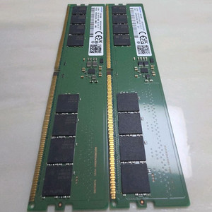 DDR5 16GB 메모리 2개. 삼성. SAMSUNG 이미지