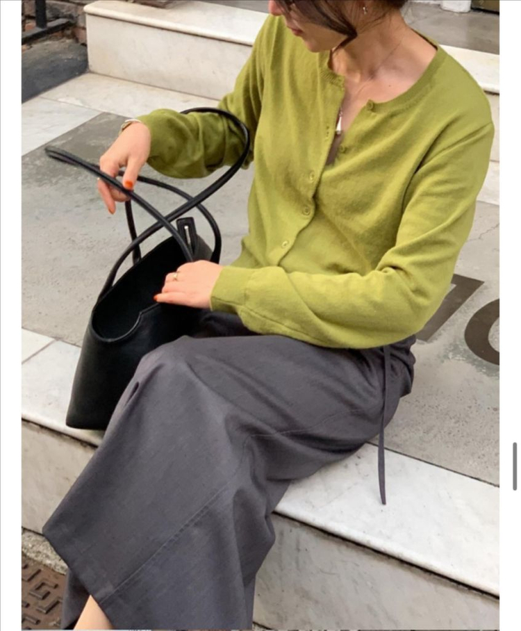 런던레이스 퍼빈벨트스커트 차콜 s--5