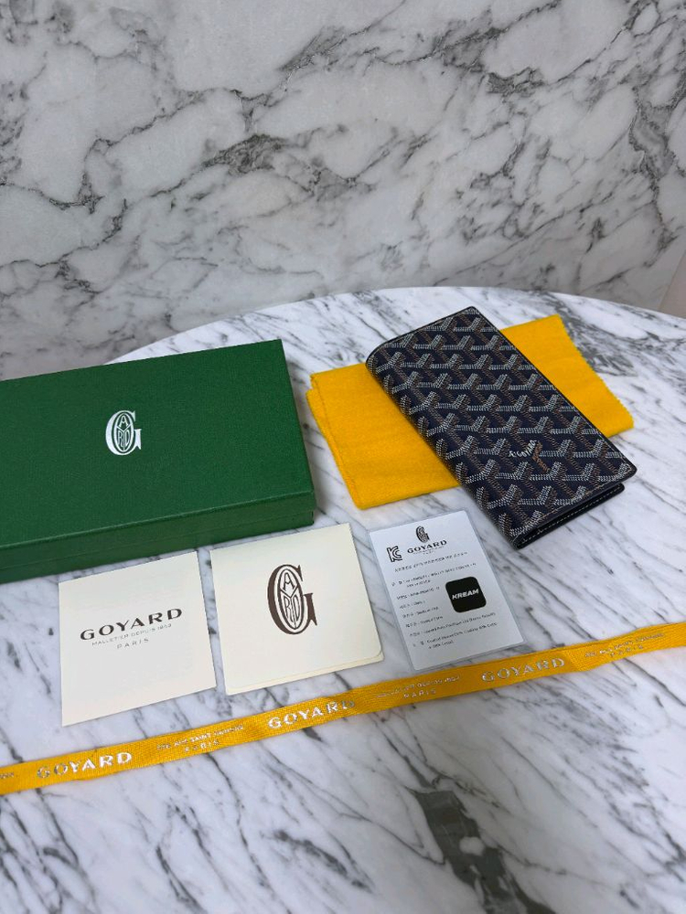 고야드 생랑베르 램버튼 장지갑네이비 이미지