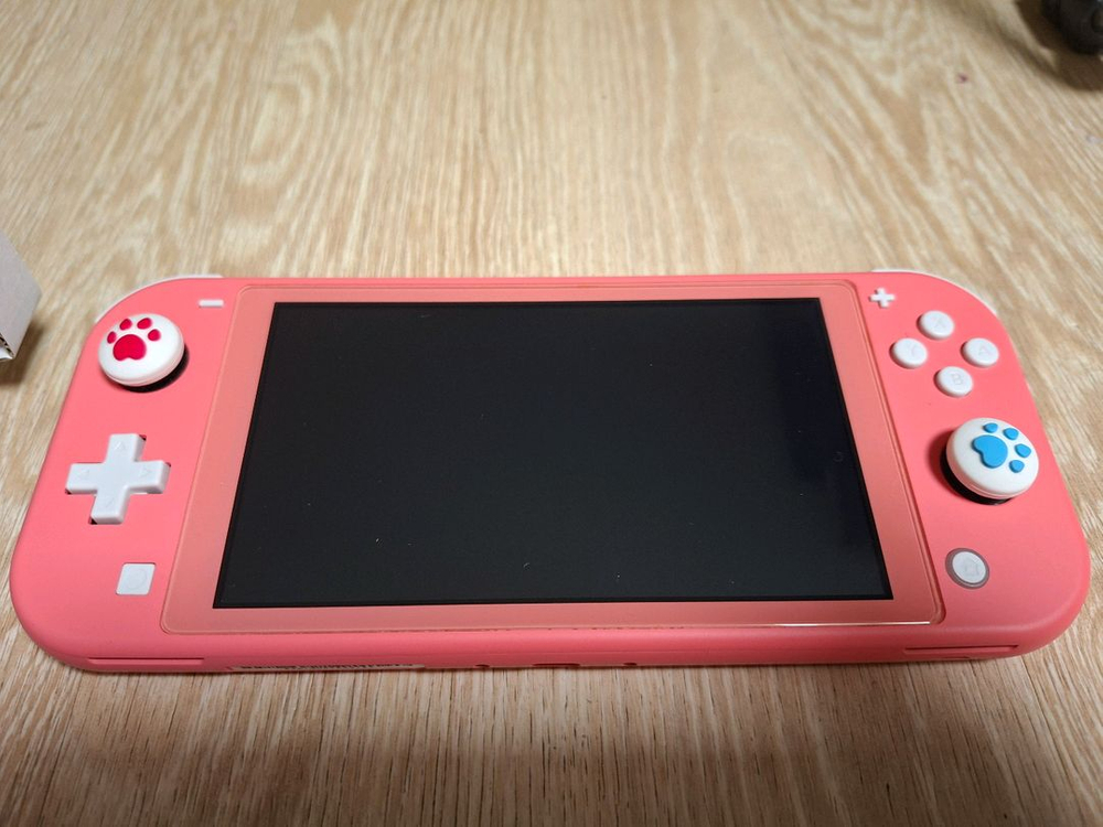 닌텐도 스위치 라이트 핑크 코랄 풀박스, 동물의숲 칩은 미개봉품--1