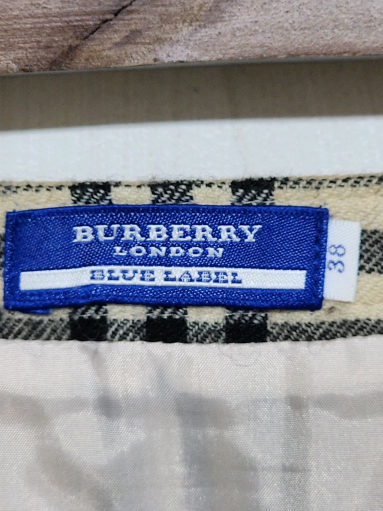 (27) 버버리 울스커트 노바체크 알파카 모직치마--2