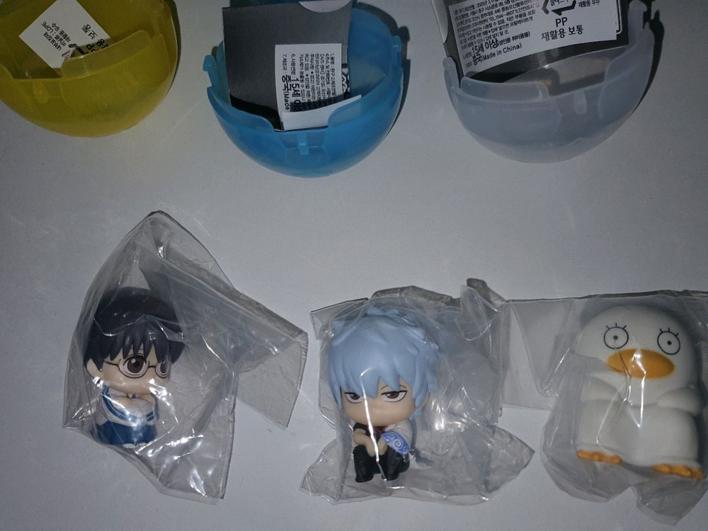 미개봉 새상품) 반다이 은혼 마치보케 피규어 긴토키 + 신파치+엘리자베스 이미지