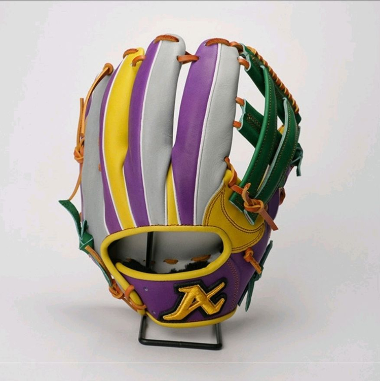 (교환사절)(새제품)아톰즈 내야 글러브 12인치 한동희 선수모델 무자수 고쿠보웹 옐로우/그린 24-GI25A--2