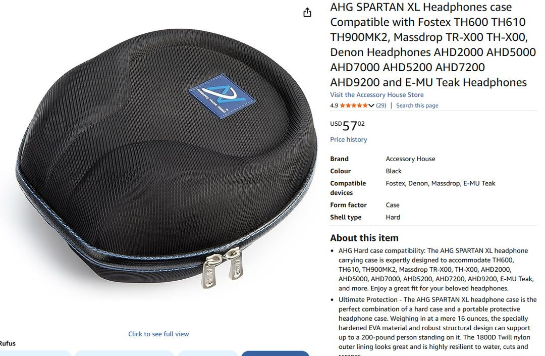 AHG SPARTAN XL 헤드폰 케이스--0