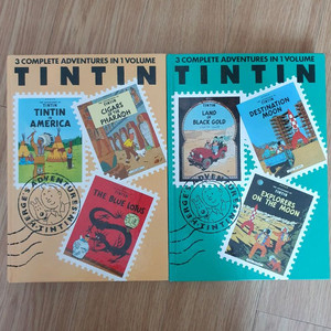 잠수네 영어 틴틴의 모험, 땡땡의 모험 희귀 하드 커버 영어책 팝니다