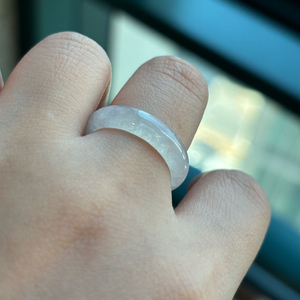 새제품 빙종 천연 비취반지 옥반지 a제이드 옥시방