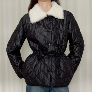 랑방 스타일 양털 패딩 자켓