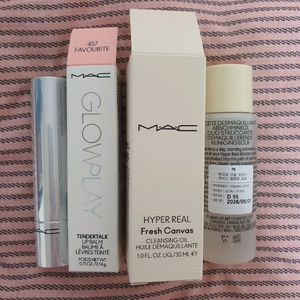 (네고가능,28년7월까지)맥 글로우플레이 립밤 457페이보릿+클렌징오일