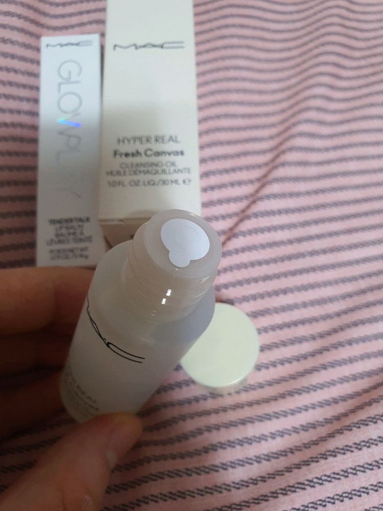 (네고가능,28년7월까지)맥 글로우플레이 립밤 457페이보릿+클렌징오일--4