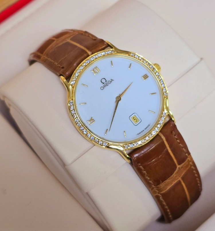 [정품]오메가18k 드빌 다이아시계 금통시계 18k시계--2