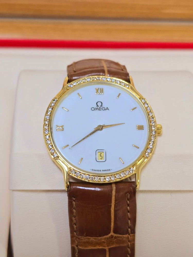 [정품]오메가18k 드빌 다이아시계 금통시계 18k시계--4