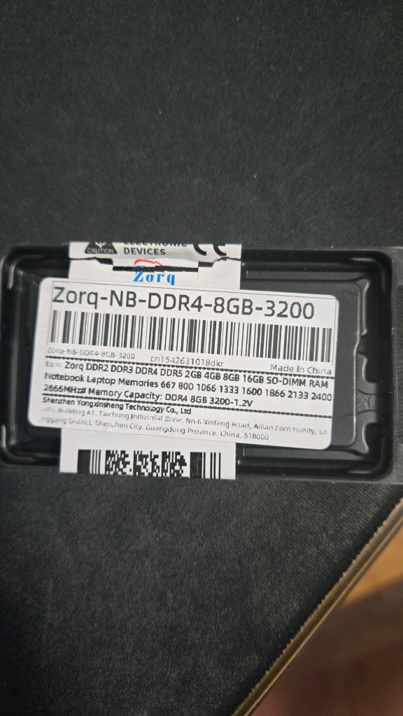 DDR4 8GB 메모리 노트북--1