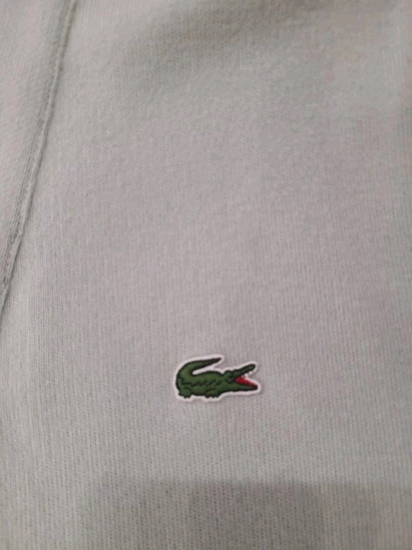 백화점 구먜 라코스테 가디건 라코스테 L 100 가디건 파스텔톤의 민트색상입니다 남녀공용 사이즈 S95-100--2