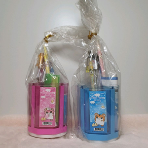 미개봉) 고전문구 하무하무 햄스터 연필꽂이 문구 세트