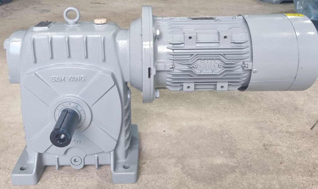 웜감속기 브레이크 모터, 120형, 상형 타입, 3HP, 1/60, 삼양감속기 제품, 최고품질 판매--1