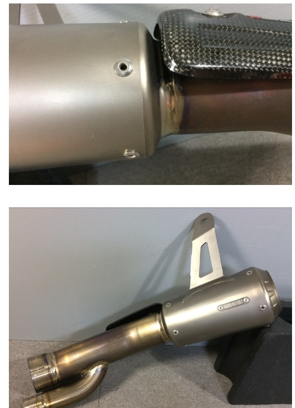 [중고]AKRAPOVIC BMW S1000RR 17-18년 대응 S-B10SO8-CUBT 아크라포빅 티탄 슬립온 이미지