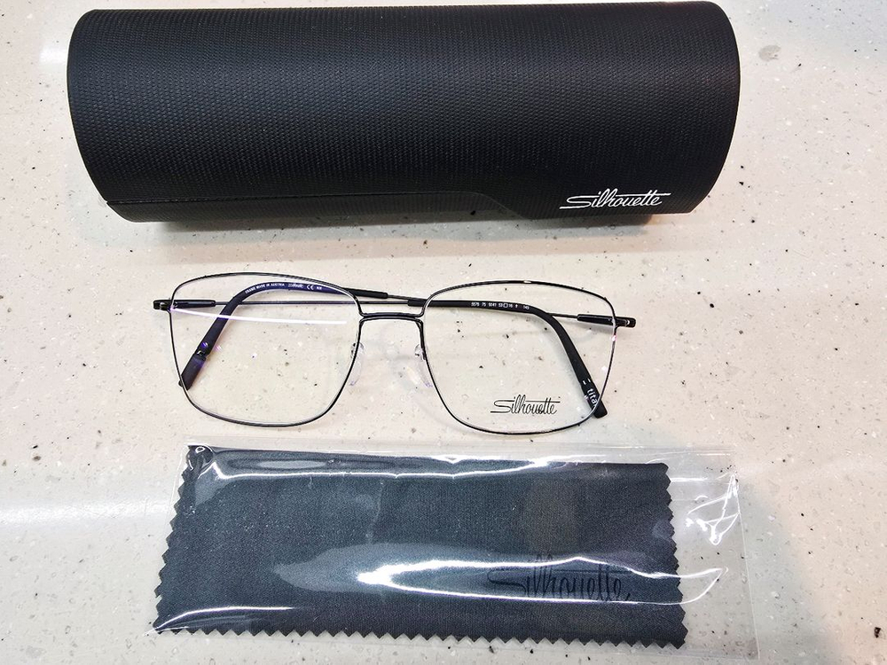 실루엣안경 5576 블랙컬러 미사용품 이미지