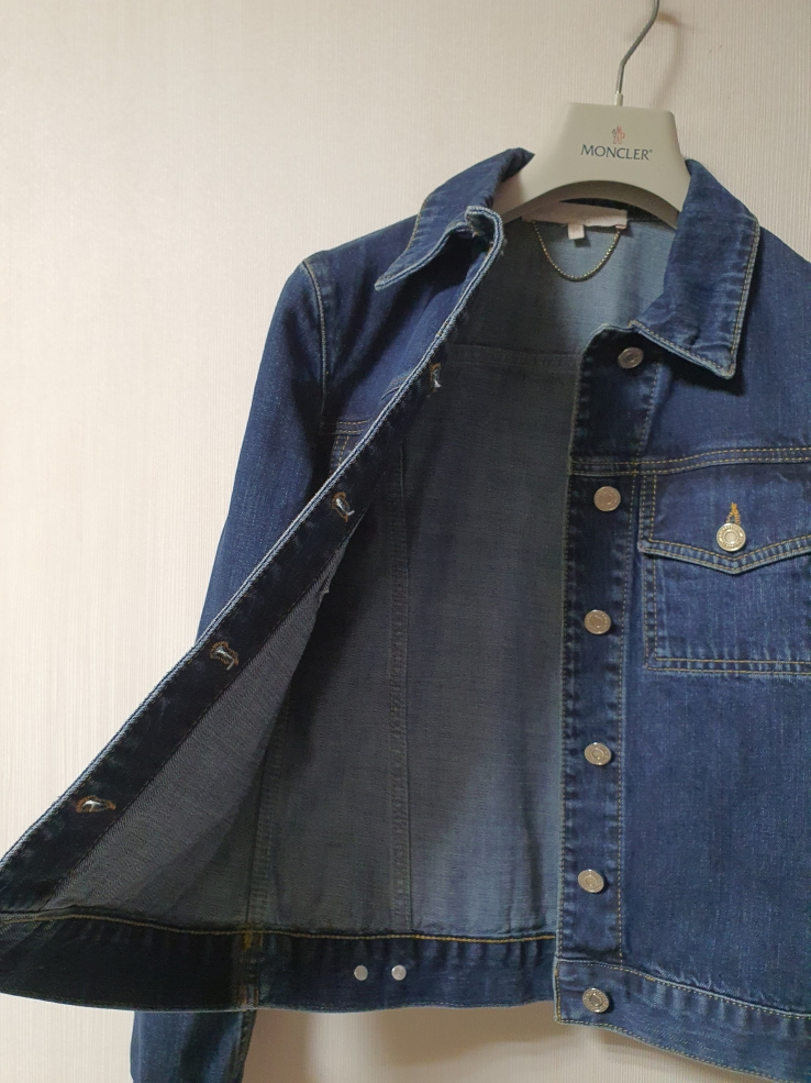 아떼 바네사브루노 스티치 디테일 데님 자켓 34 사이즈 정품 이미지