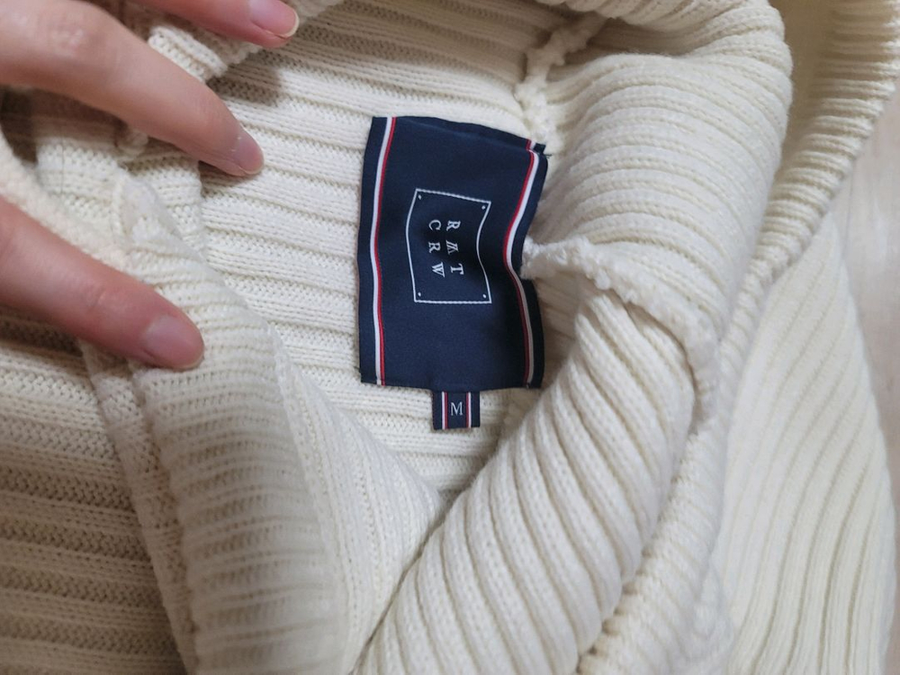 로맨틱크라운 립 니트 후드 남녀공용 M 이미지