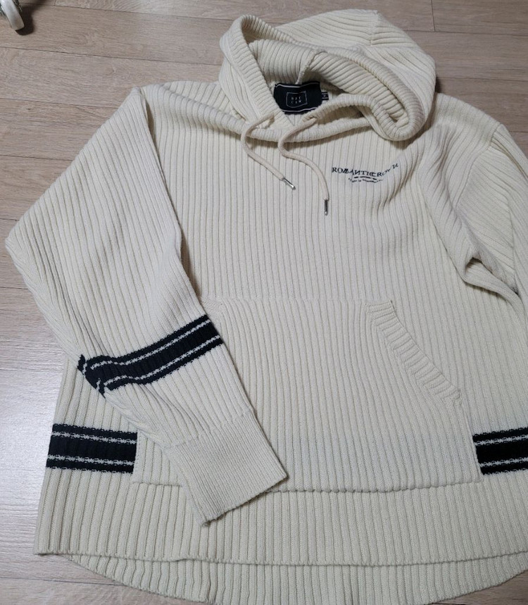 로맨틱크라운 립 니트 후드 남녀공용 M 이미지