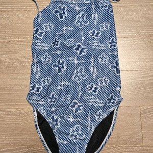 풀타임 데님플라워 타이백 수영복