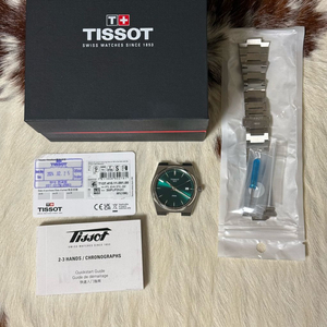 티쏘 prx 40mm 쿼츠 녹판 손목 시계 판매합니다.