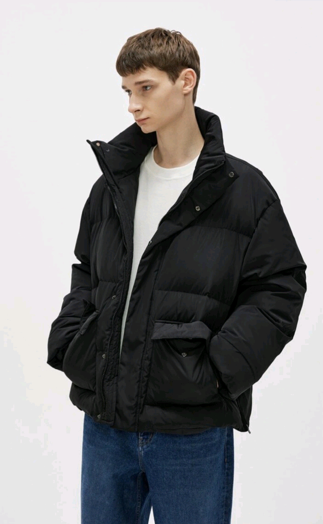 [더니트컴퍼니] 하이넥 구스다운 패딩 이미지