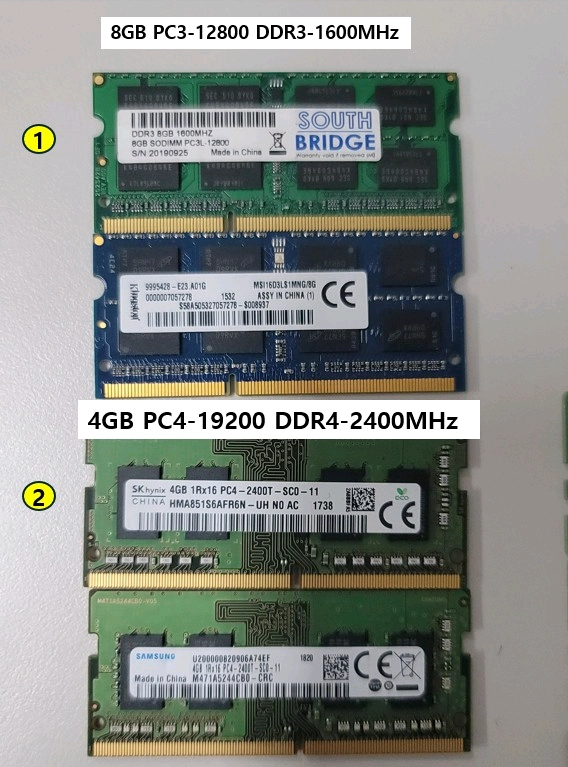 pc, 노트북용 DDR3, DDD4 메모리 - 안심되는 중고거래