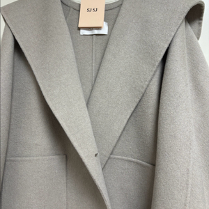 sjsj 캐시미어 후드 코트/한섬/타임/마인