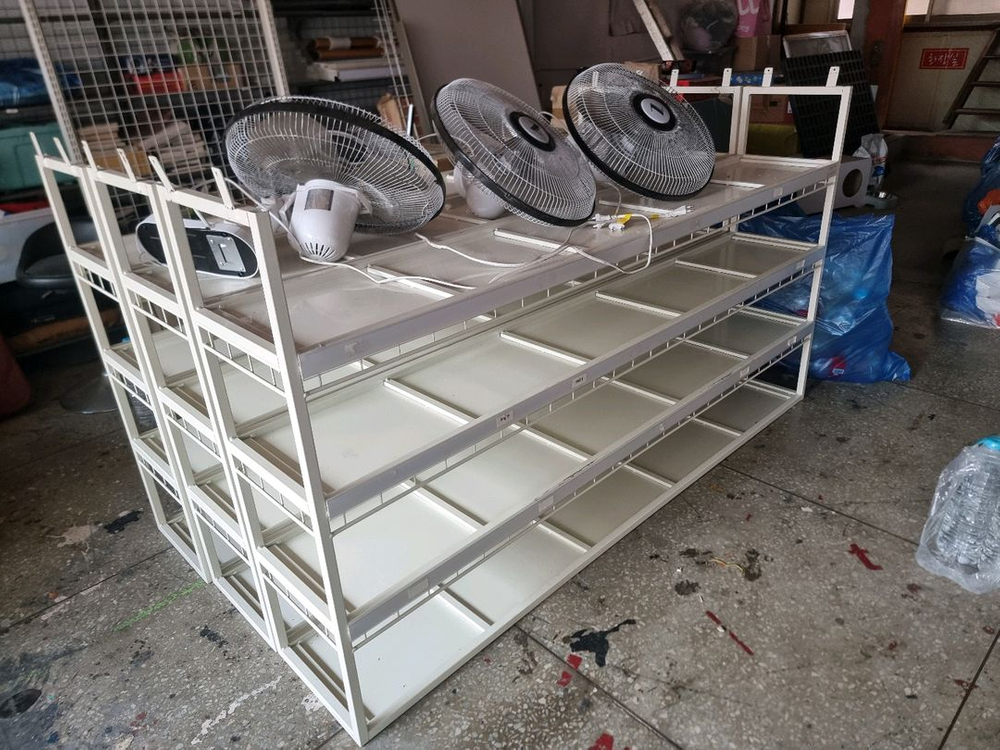 구형 무인아이스크림 무인문방구 편의점 앵글 선반 매대 진열장 이미지