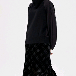 (핑크 브라운색상 판매)시스템 번아웃 니트 레이어드 원피스 55사이즈