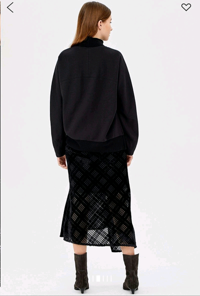 (핑크 브라운색상 판매)시스템 번아웃 니트 레이어드 원피스 55사이즈--3