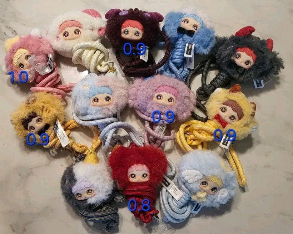 메이메이 크레이지 서커스 얼굴키링 별자리 베어쿠키 끝사랑--7