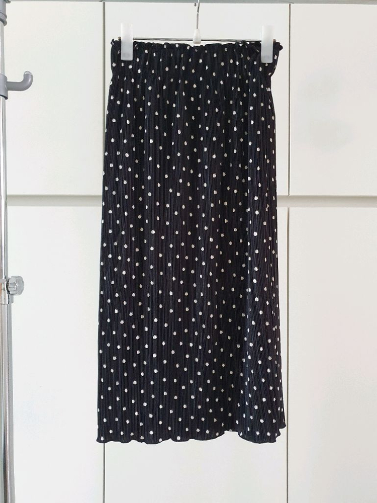 (새상품)44~66 기계주름 미디 스커트--2