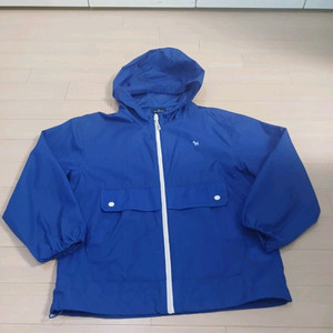 145사이즈 블루독 아동 여름 바람막이 점퍼.진파랑