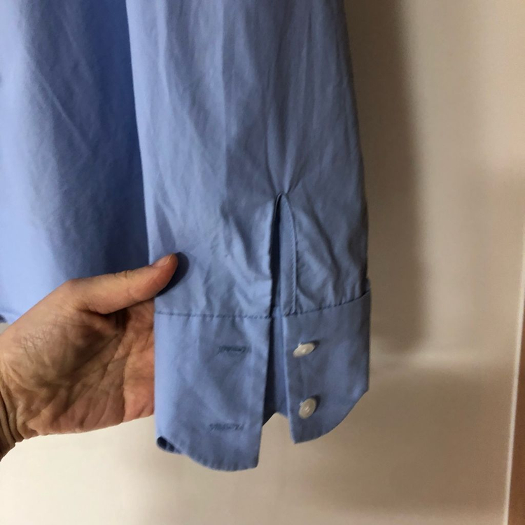 오뗄생트로페 물결 코튼100% 블라우스 셔츠 르사브아 올드머니룩--4