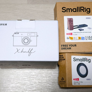 후지필름 X Half 디지털 카메라 + 스몰리그 그립, UV필터 세트 판매 (후지 X-Half 필름감성 디지털카메라