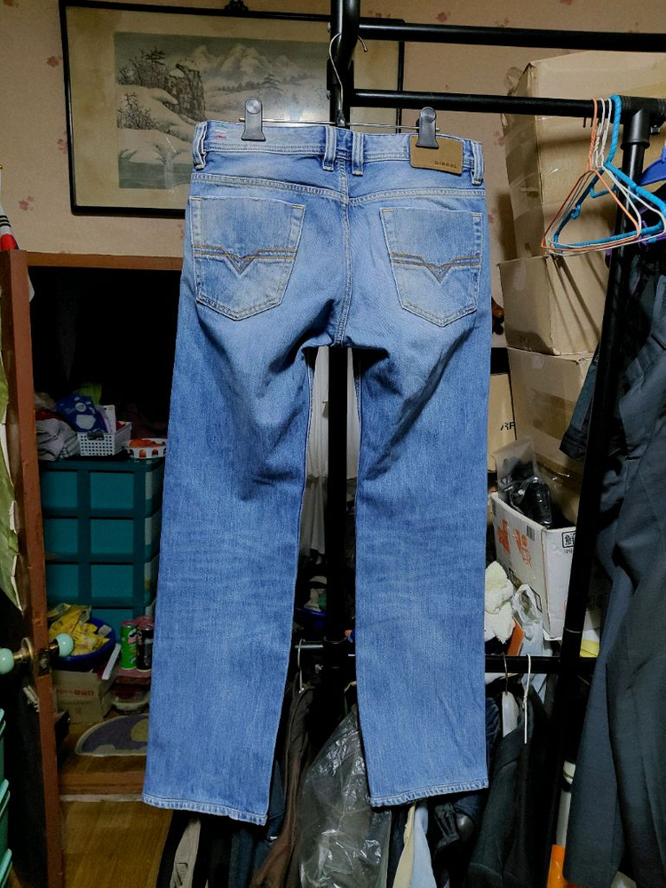 [디젤]바이커 스트레이트핏 데님 청바지 31사이즈--1