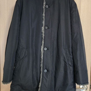 이신우 남자 검정기모털잠바 퍼코트 100