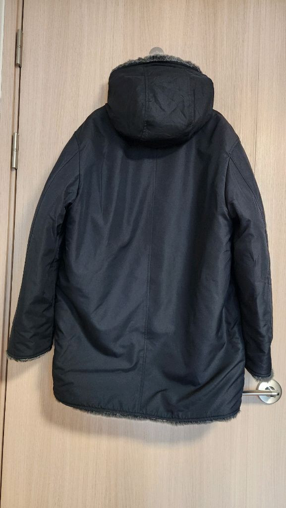 이신우 남자 검정기모털잠바 퍼코트 100--4