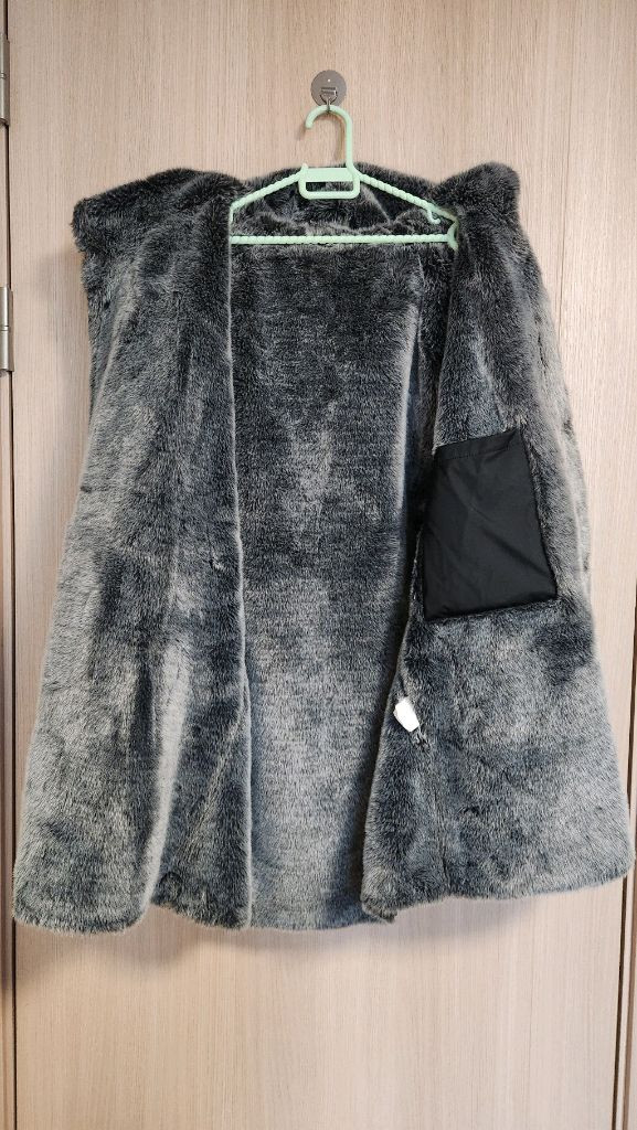 이신우 남자 검정기모털잠바 퍼코트 100--5