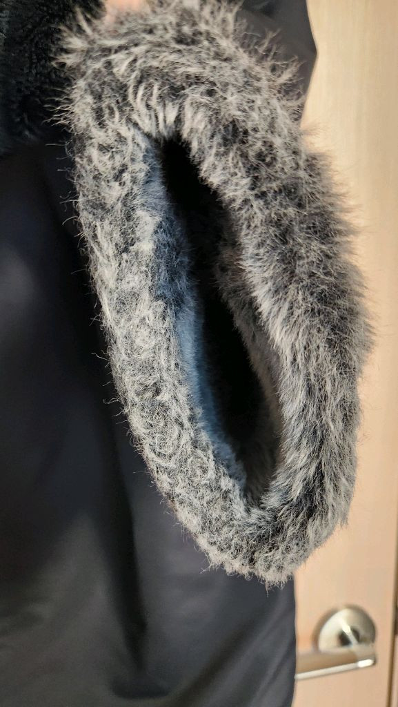 이신우 남자 검정기모털잠바 퍼코트 100--6