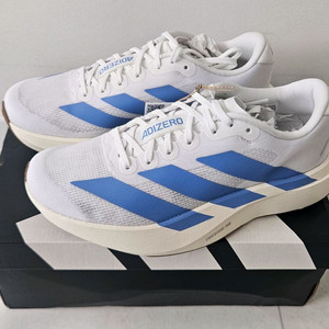 아디다스 에보SL 에보슬 화이트 블루 240mm 미착용 새상품 여성 런닝화