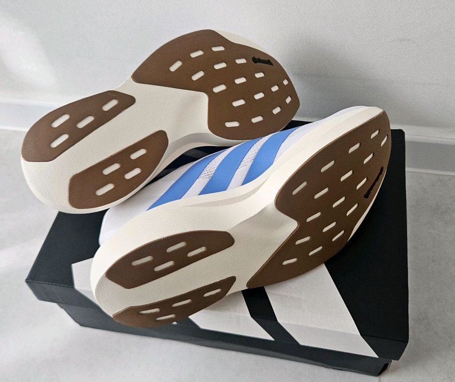 아디다스 에보SL 에보슬 화이트 블루 240mm 미착용 새상품 여성 런닝화--4