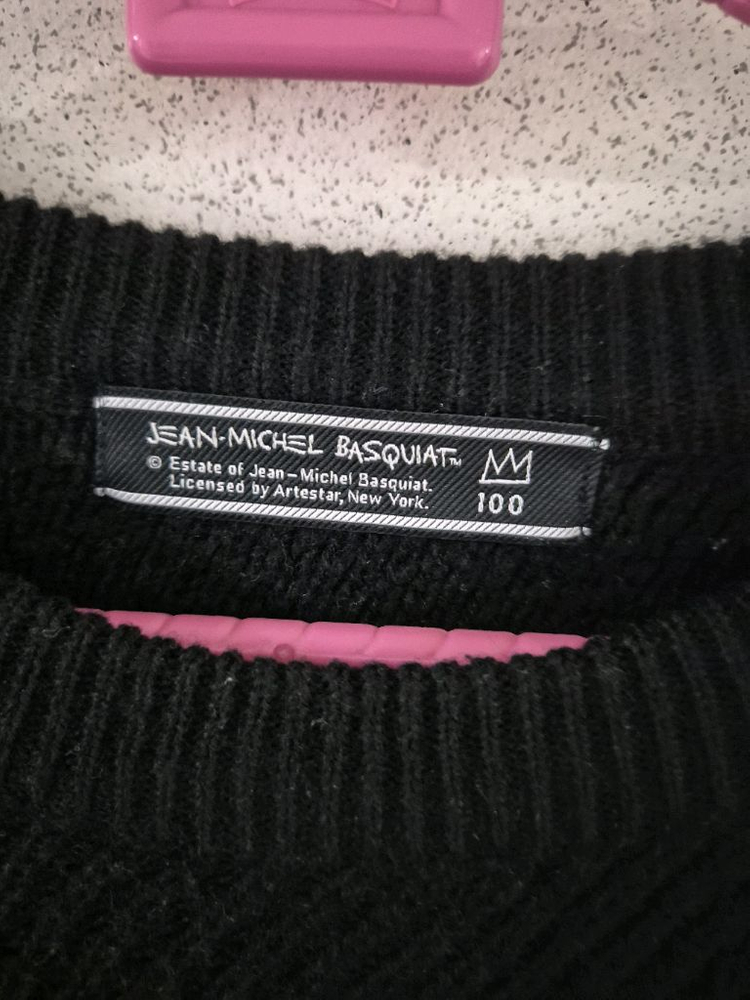 [100]장 미쉘 바스키아 양모 니트 스웨터--3
