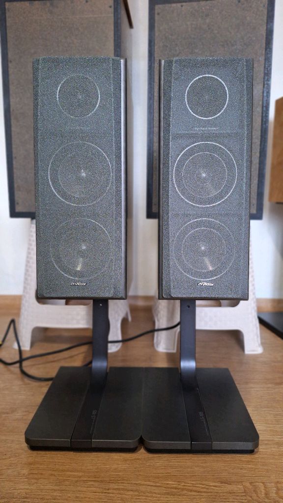 (스탠드 포함)빅터 VICTOR SX-105 북쉘프 스피커 1조 빈티지 레트로 인테리어 앤틱 가게 카페 매장 오디오 이미지