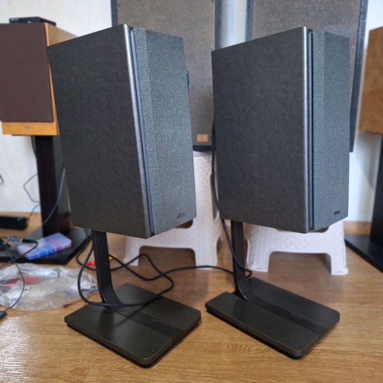 (스탠드 포함)빅터 VICTOR SX-105 북쉘프 스피커 1조 빈티지 레트로 인테리어 앤틱 가게 카페 매장 오디오 이미지