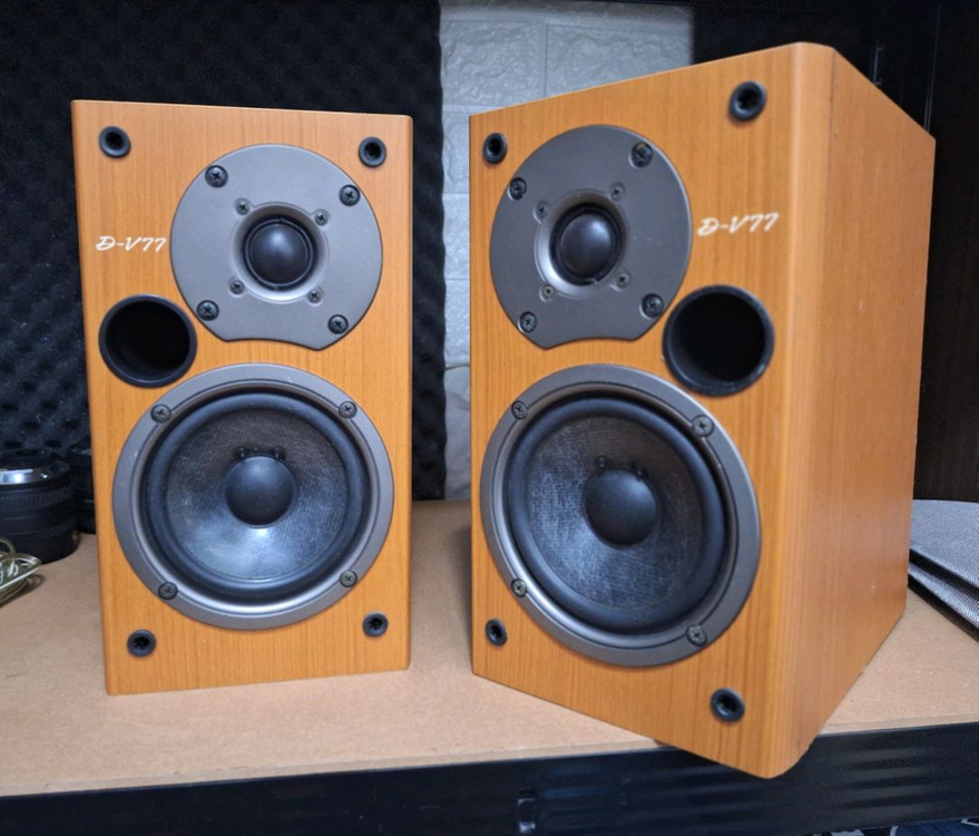 온쿄 중소형 빈티지 스피커 1조 D-V77 이미지