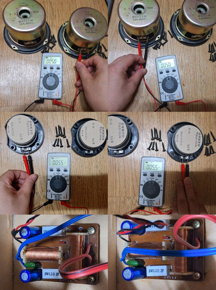 온쿄 중소형 빈티지 스피커 1조 D-V77 이미지